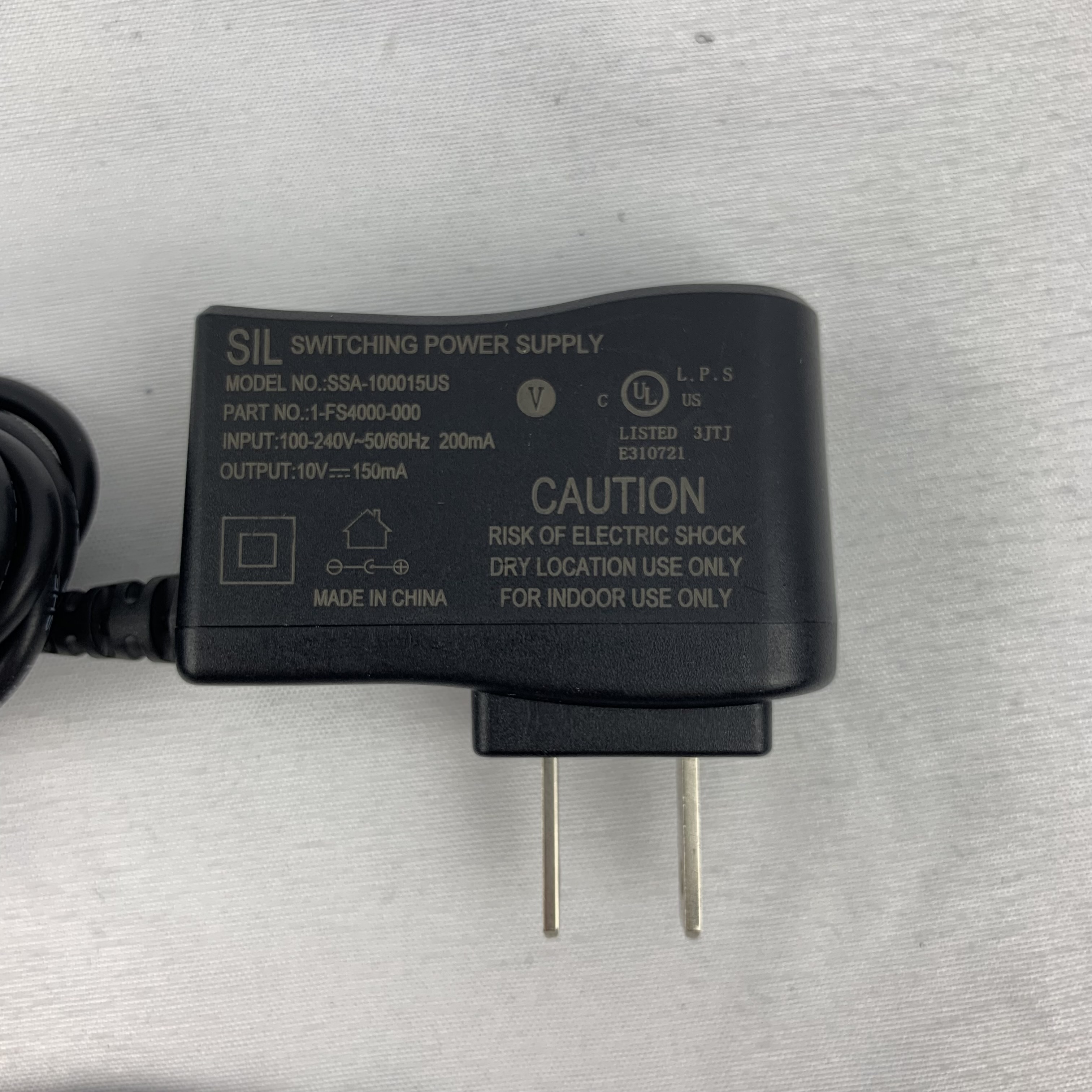(hr) OEM Sil Switching Power Supply Adaptor Ssa100015us 10v 150ma for sale online eBay